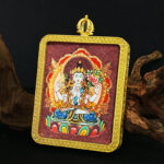 Divine Talismans-Thangka-Four-armed Guanyin