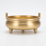 Bronze three-legged incense burner incense holder decoration - Image 3