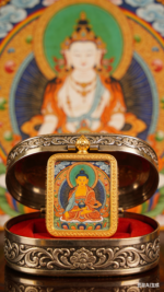 Divine Talismans-Thangka-The Unmoving Guardian Buddha - Image 4